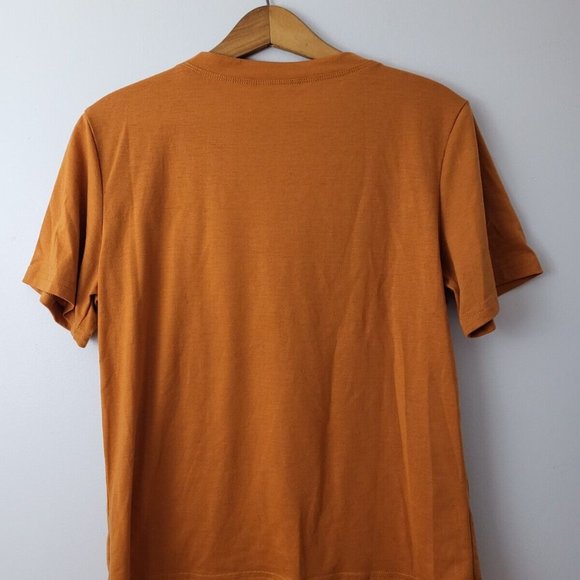 EUC Shein Cruisin American Style Burger City Graphic Orange Tee T-Shirt Size L - Picture 3 of 12